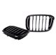 MTuning Αθλητική Γρίλια BMW X3 G01/F97 & X4 G02/F98 2017-2021, Gloss Black, Σετ Μονών Νεύρων