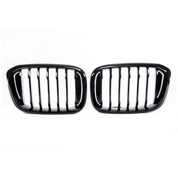 MTuning Αθλητική Γρίλια BMW X3 G01/F97 & X4 G02/F98 2017-2021, Gloss Black, Σετ Μονών Νεύρων
