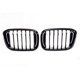 MTuning Αθλητική Γρίλια BMW X3 G01/F97 & X4 G02/F98 2017-2021, Gloss Black, Σετ Μονών Νεύρων