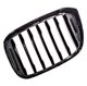 MTuning Αθλητική Γρίλια BMW X3 G01/F97 & X4 G02/F98 2017-2021, Gloss Black, Σετ Μονών Νεύρων