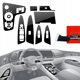 GrizzGlass Folia do wnętrza PianoSkin Black Glossy do Kia Sportage 5 Keyless Podgrzewane siedzenia (2021-2024) [12w1] (GRZ22748)