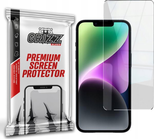 GrizzGlass Υβριδικό Γυαλί Προστασίας Οθόνης για Apple iPhone 15 Plus / 14 Plus, HybridGlass