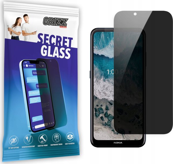 GrizzGlass SecretGlass Προστατευτικό Γυαλί Οθόνης για Nokia X100 - Privacy Screen Protector