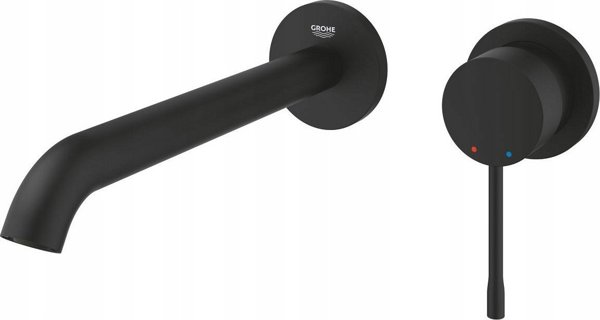 Grohe Grohe 2-otworowa bateria umywalkowa Essence rozmiar L czarny 29193KF1
