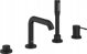 Grohe Grohe 4-otworowa bateria wannowa Essence czarny 25251KF1