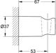 Grohe Uchwyt punktowy Rainshower chrom (27056000)