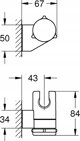 Grohe επιτοίχια βάση ντους Tempesta 27595001