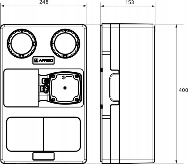 Afriso PrimoTherm K 180-1 DN25 GP Ομάδα Αντλιών με Αντλία Grundfos UPM3 Hybrid