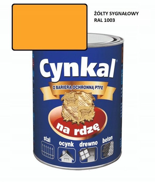 Gruntoemalia Akrylowa Cynkal 0,7L Zolty Sygnalowy 1003