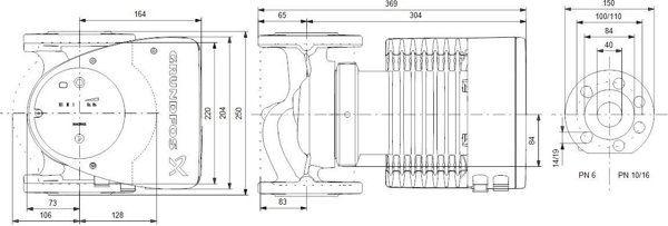 Κυκλοφορητής Θέρμανσης Grundfos MAGNA1 40-120 F, Αντλία Κεντρικής Θέρμανσης και Ψύξης (99221305)