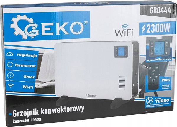 Θερμαντικό Σώμα Μεταφοράς Geko G80444 1500W-2000W - Λευκό