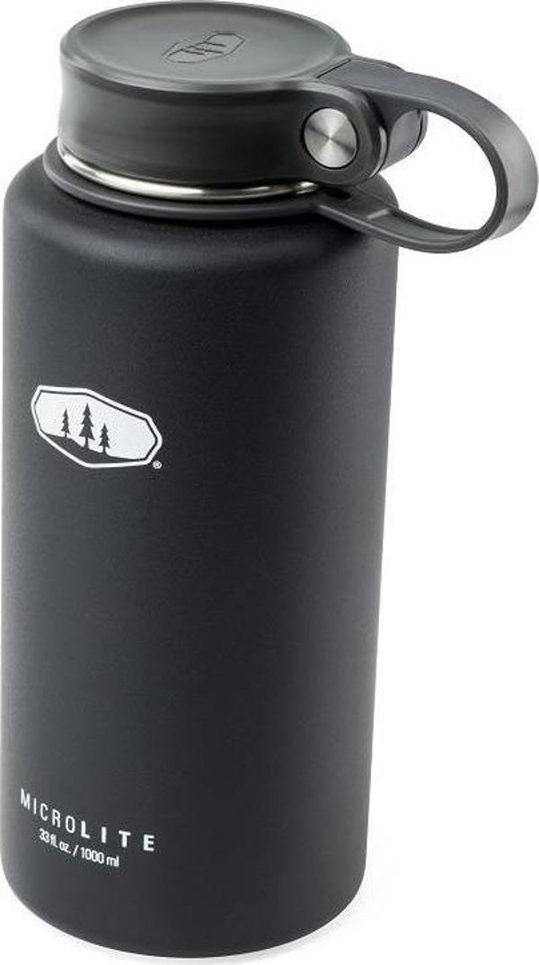 GSI Outdoors Microlite 1000 Twist Θερμός Φαγητού/Ροφήματος, 1000ml, Black