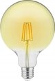 GTV Φωτιστική Πηγή LED Διακοσμητική Filament Vintage G95 E27 4W 3000K