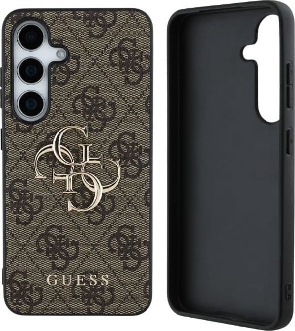 GUESS θήκη για SAMSUNG S25 GUHCS25S4GMGBR (4G PU Big Logo) καφέ