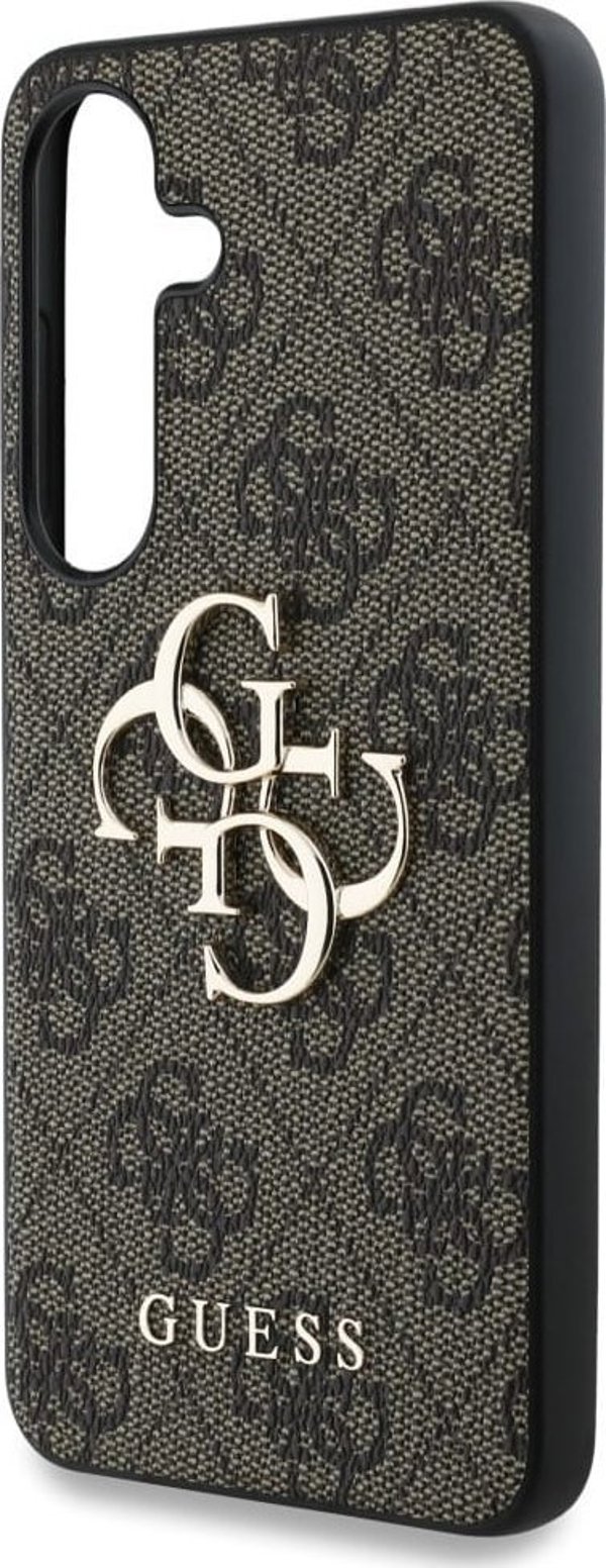 GUESS θήκη για SAMSUNG S25 GUHCS25S4GMGBR (4G PU Big Logo) καφέ