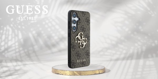 GUESS θήκη για SAMSUNG S25 GUHCS25S4GMGBR (4G PU Big Logo) καφέ
