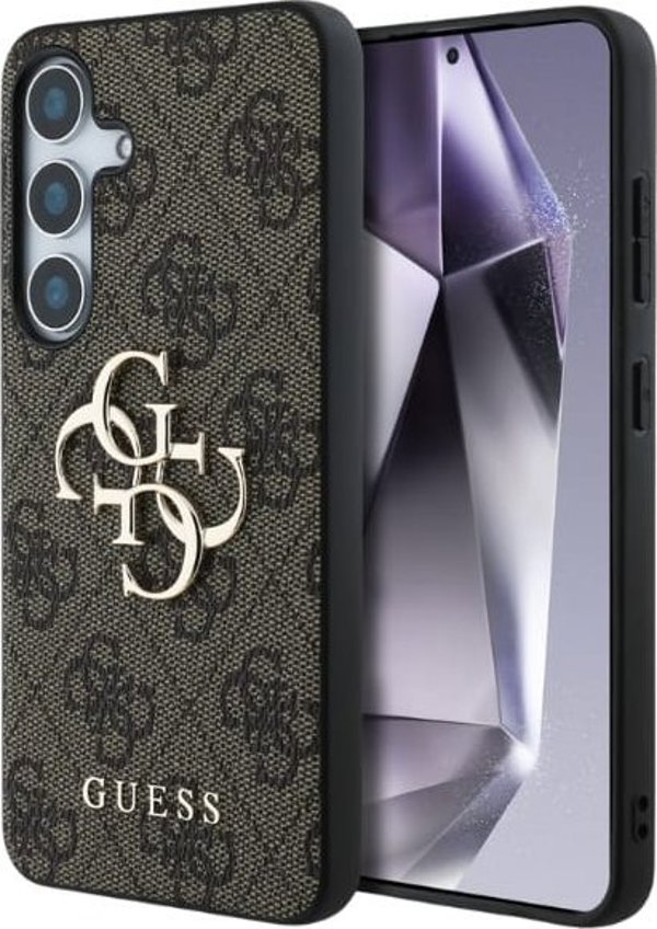GUESS θήκη για SAMSUNG S25 GUHCS25S4GMGBR (4G PU Big Logo) καφέ
