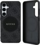 Θήκη Guess 4G Round Patch Classic Logo MagSafe για Samsung Galaxy S25 Plus μαύρο