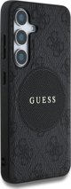 Θήκη Guess 4G Round Patch Classic Logo MagSafe για Samsung Galaxy S25 Plus μαύρο
