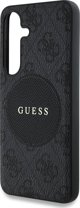 Θήκη Guess 4G Round Patch Classic Logo MagSafe για Samsung Galaxy S25 Plus μαύρο