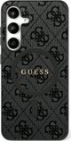 GUESS θήκη για SAMSUNG S25 GUHMS25SG4GFRK (Μαγνητική PU 4G Δαχτυλίδι Κλασικό Λογότυπο) μαύρο