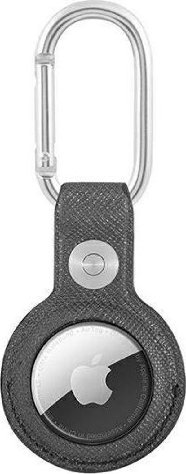 Guess Etui Guess GUATPSASRSG Apple AirTag szary/grey Saffiano Vintage Script