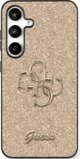 Guess Θήκη Fixed Glitter Big 4G Metal Logo για Samsung Galaxy S25 Plus χρυσό