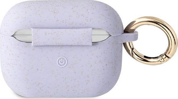 Guess Θήκη AirPods Pro Silicone Glitter - Μωβ Προστατευτικό Κάλυμμα Σιλικόνης