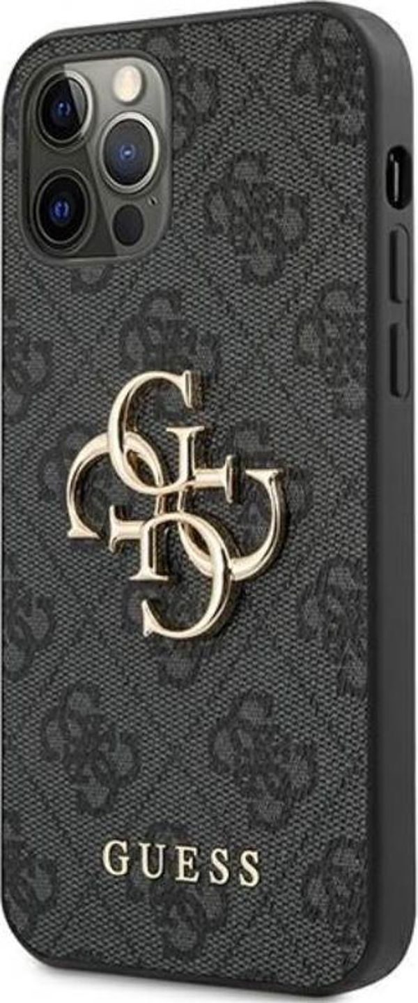 Guess Guess GUHCP12L4GMGGR iPhone 12 Pro Max 6,7" szary/grey hardcase 4G Big Metal Logo