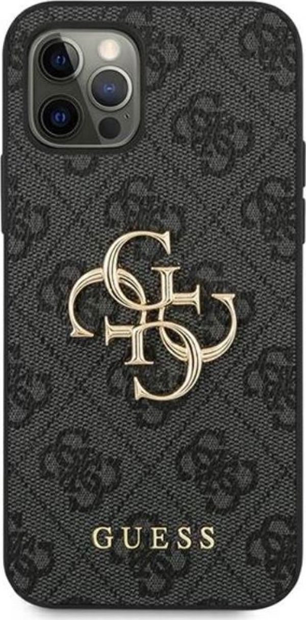 Guess Guess GUHCP12L4GMGGR iPhone 12 Pro Max 6,7" szary/grey hardcase 4G Big Metal Logo