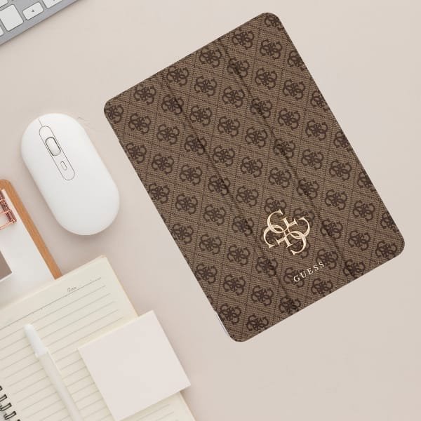 Guess GUFC11RM24PS4SGW iPad Air 11" 2024 καφέ/καφέ Μαγνητικό 4G Μεγάλο Λογότυπο