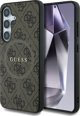 GUESS θήκη για SAMSUNG S25 Plus GUHMS25MG4GFRW (Μαγνητικό PU 4G Δαχτυλίδι Κλασικό Λογότυπο) καφέ
