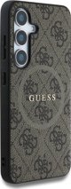 GUESS θήκη για SAMSUNG S25 Plus GUHMS25MG4GFRW (Μαγνητικό PU 4G Δαχτυλίδι Κλασικό Λογότυπο) καφέ
