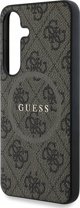 GUESS θήκη για SAMSUNG S25 Plus GUHMS25MG4GFRW (Μαγνητικό PU 4G Δαχτυλίδι Κλασικό Λογότυπο) καφέ