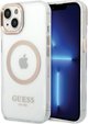 Guess GUHMP15MHTRMD iPhone 15 Plus / 14 Plus 6.7" χρυσή σκληρή θήκη Metal Outline Magsafe