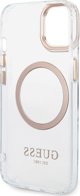 Guess GUHMP15MHTRMD iPhone 15 Plus / 14 Plus 6.7" χρυσή σκληρή θήκη Metal Outline Magsafe