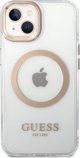 Guess GUHMP15MHTRMD iPhone 15 Plus / 14 Plus 6.7" χρυσή σκληρή θήκη Metal Outline Magsafe