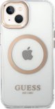 Guess GUHMP15MHTRMD iPhone 15 Plus / 14 Plus 6.7" χρυσή σκληρή θήκη Metal Outline Magsafe