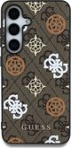 Θήκη MagSafe με σχέδιο Guess 4G και μοτίβο Peony για Samsung Galaxy S25 καφέ