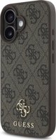 Guess GUHMP16SP4SM4MW iPhone 16 6.1" καφέ/καφέ σκληρή θήκη 4G Μικρό Κλασικό MagSafe