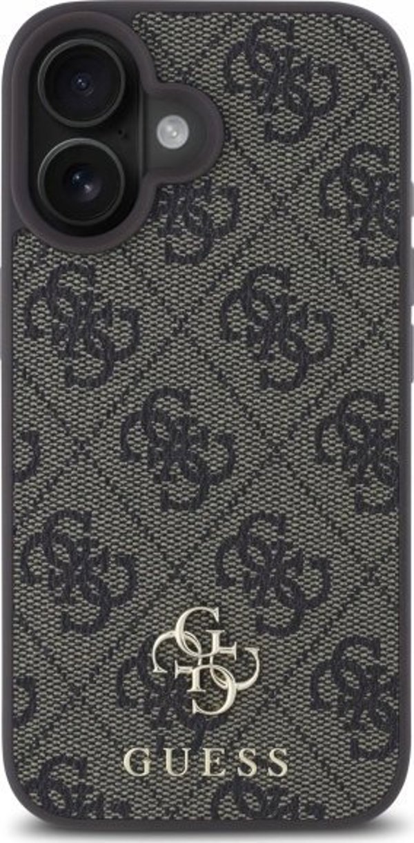 Guess GUHMP16SP4SM4MW iPhone 16 6.1" καφέ/καφέ σκληρή θήκη 4G Μικρό Κλασικό MagSafe