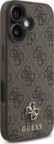 Guess GUHMP16SP4SM4MW iPhone 16 6.1" καφέ/καφέ σκληρή θήκη 4G Μικρό Κλασικό MagSafe