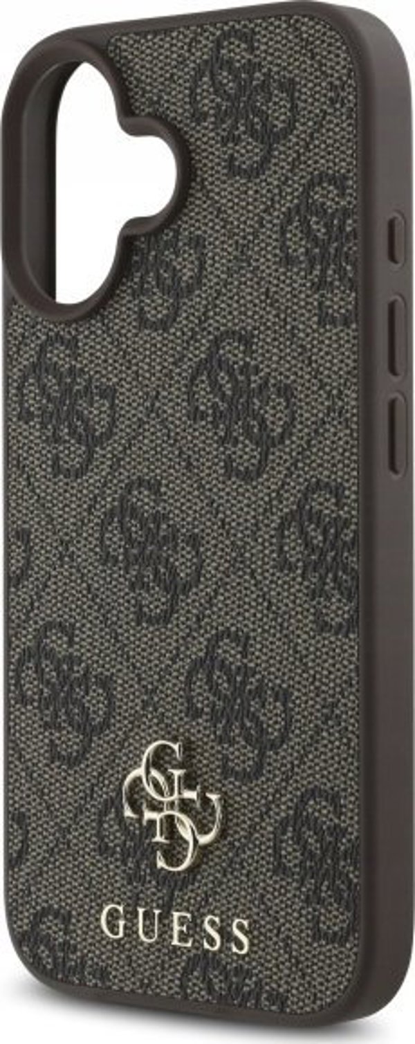 Guess GUHMP16SP4SM4MW iPhone 16 6.1" καφέ/καφέ σκληρή θήκη 4G Μικρό Κλασικό MagSafe