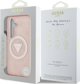 Θήκη Guess 4G Glitter Triangle Buttons MagSafe για Samsung Galaxy S25 Ροζ