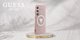 Θήκη Guess 4G Glitter Triangle Buttons MagSafe για Samsung Galaxy S25 Ροζ
