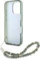 Guess GUHMP16XHCPOFPA iPhone 16 Pro Max 6.9" πράσινο/green σκληρή θήκη IML Flowers Allover Electro With Pearl Strap MagSafe