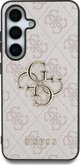 Guess Big 4G Logo Κλασική Θήκη Λογότυπου για Samsung Galaxy S25 Ultra Ροζ