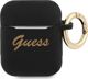 Guess Silicone Vintage Script Θήκη για AirPods 1/2 - Μαύρη