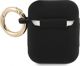 Guess Silicone Vintage Script Θήκη για AirPods 1/2 - Μαύρη