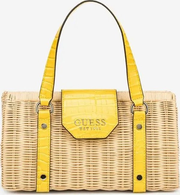 Guess Paloma Γυναικεία Τσάντα Ώμου, Κίτρινο Χρώμα